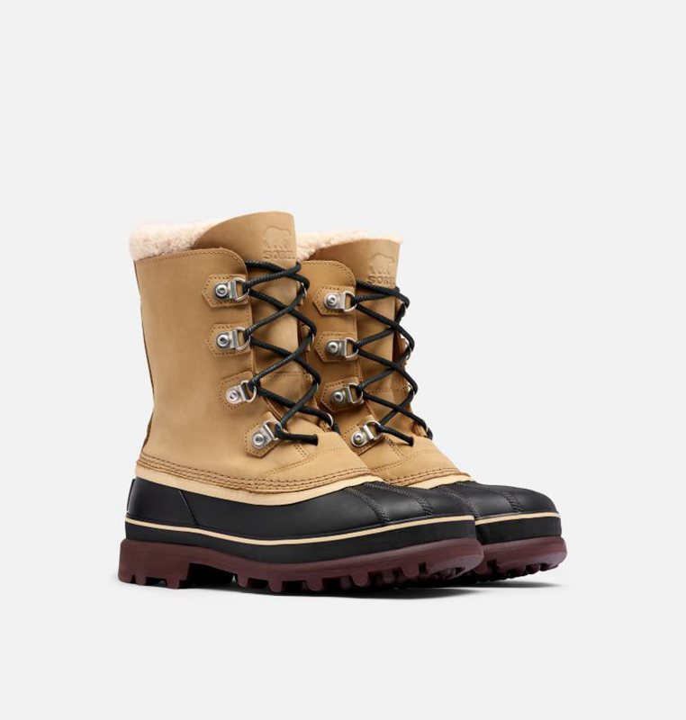 Sorel Caribou™ Stack - Mens Snow Boots Brown/Black - 186097NKO